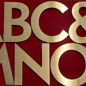 Stainless Steel 3.5" Letters - Architectual Salvage - Great for Weddings!